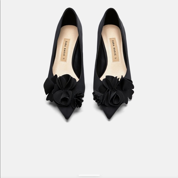 Zara floral heels sz 6 - Picture 2 of 6